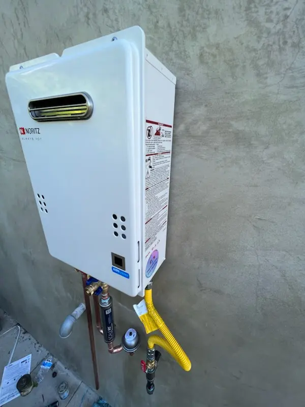 Tankless water heater installation for Indian Crossing homes