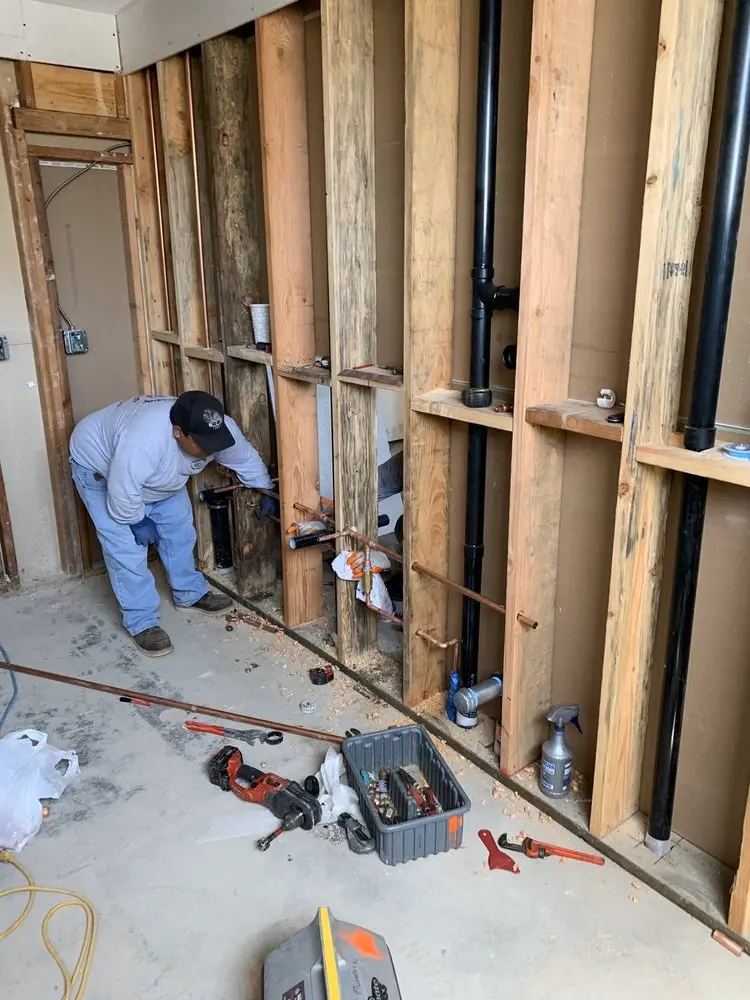 Commercial rough-in plumbing for Water Heater Replacement in Indian Crossing